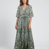 Isabelle — Maxi Dress with a V-Neckline