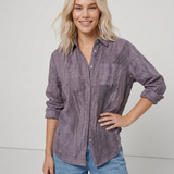 Ines — Pleated Linen Shirt