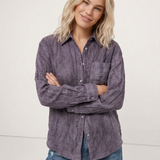 Ines — Pleated Linen Shirt