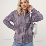 Ines — Pleated Linen Shirt