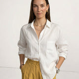Rowan — Open-Collar Linen Shirt