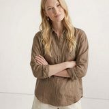 Rowan — Open-Collar Linen Shirt