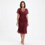 Patience — Draped Ruffle Dress