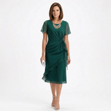 Patience — Draped Ruffle Dress
