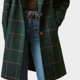 Adriana — Classic Winter Check Coat