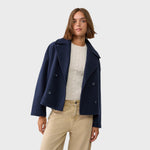 Kate — Short Double-Breasted Blazer Coat