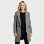 Greta — Monochrome Textured Coat