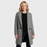 Greta — Monochrome Textured Coat