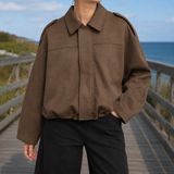 Bernadette-Skye — Suede Bomber Jacket