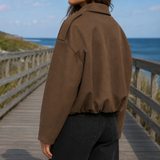 Bernadette-Skye — Suede Bomber Jacket