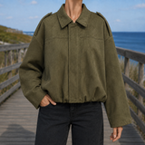 Bernadette-Skye — Suede Bomber Jacket