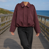 Bernadette-Skye — Suede Bomber Jacket