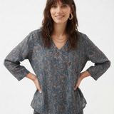 Kaien — Crosswrap Blouse