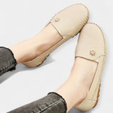 Tessa — Linen Slip-On Trainers