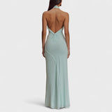Ginevra — Curve-Flattering Silk Dress with a Tie Neckline