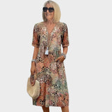 Penelope — Printed Midi Dress
