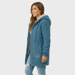 Lisa — Long Hooded Plush Jacket