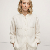 Madeline — Collared Linen Shirt