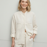 Madeline — Collared Linen Shirt