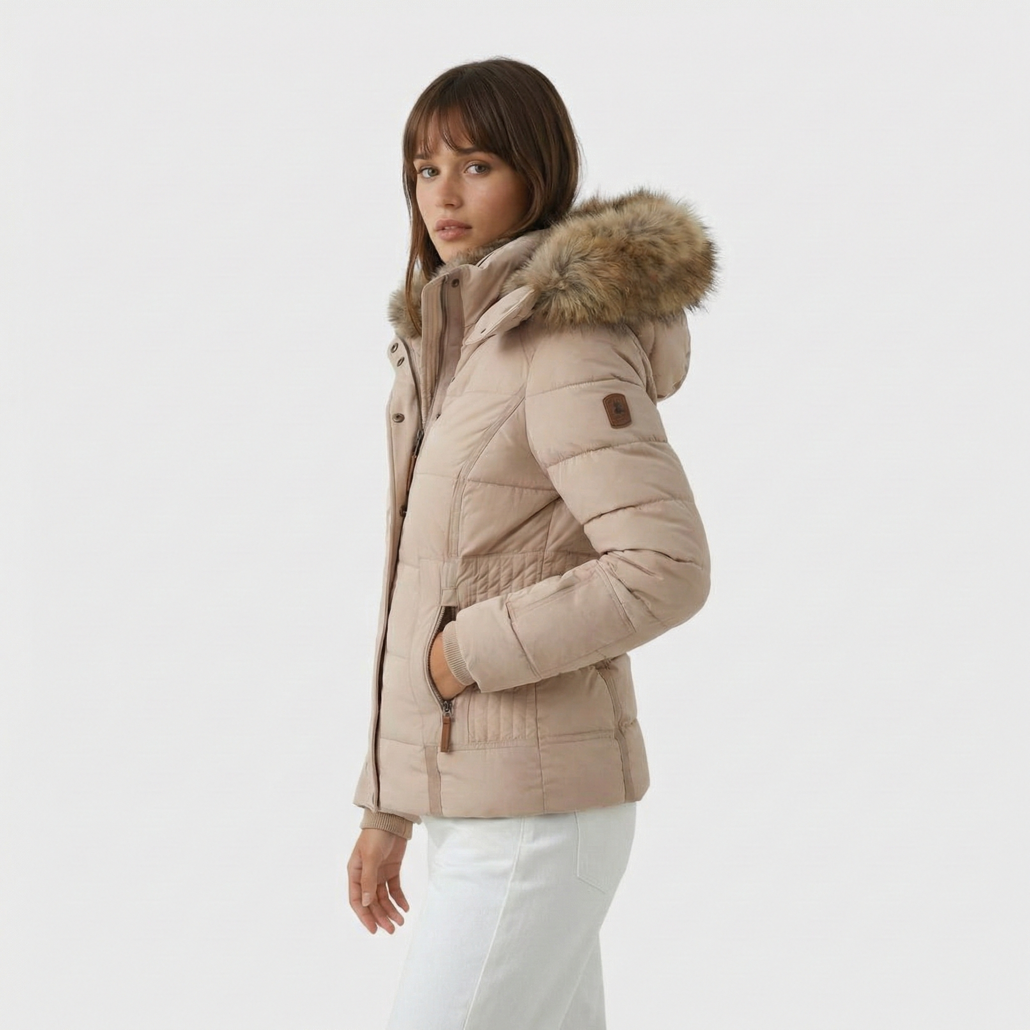 Lucie — Winter Jacket with Faux Fur Lining