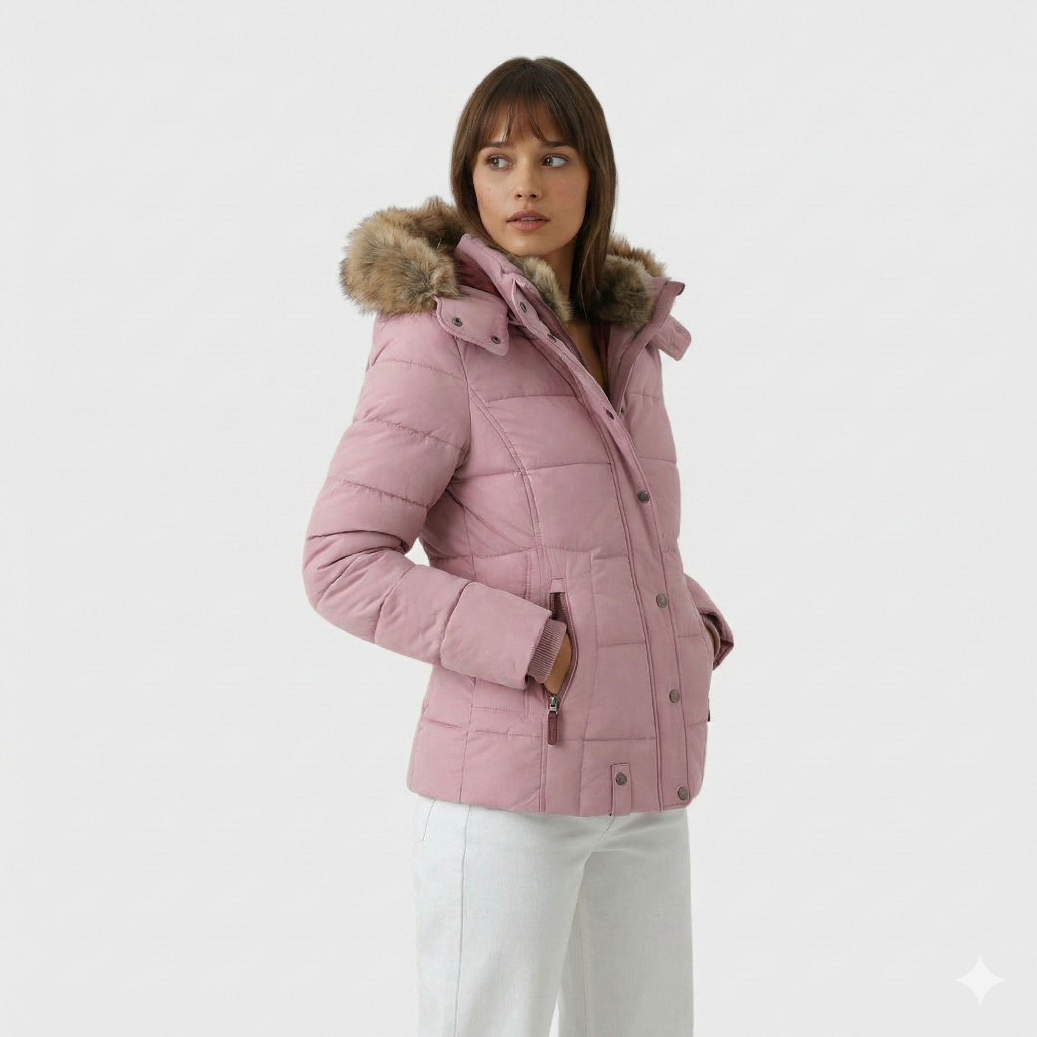Lucie — Winter Jacket with Faux Fur Lining