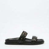 Briar — Strap Leather Ballet Flats