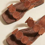 Delphine — Croc-Print Leather Mules