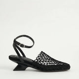 Cleo — Mesh-Strap Heeled Sandals