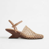 Cleo — Mesh-Strap Heeled Sandals
