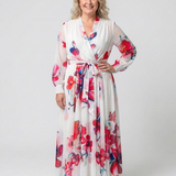 Alicia — Long-Sleeve Floral Maxi Dress