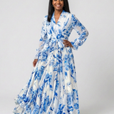 Alicia — Long-Sleeve Floral Maxi Dress
