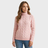 Isla — Cable-Knit Roll-Neck Jumper