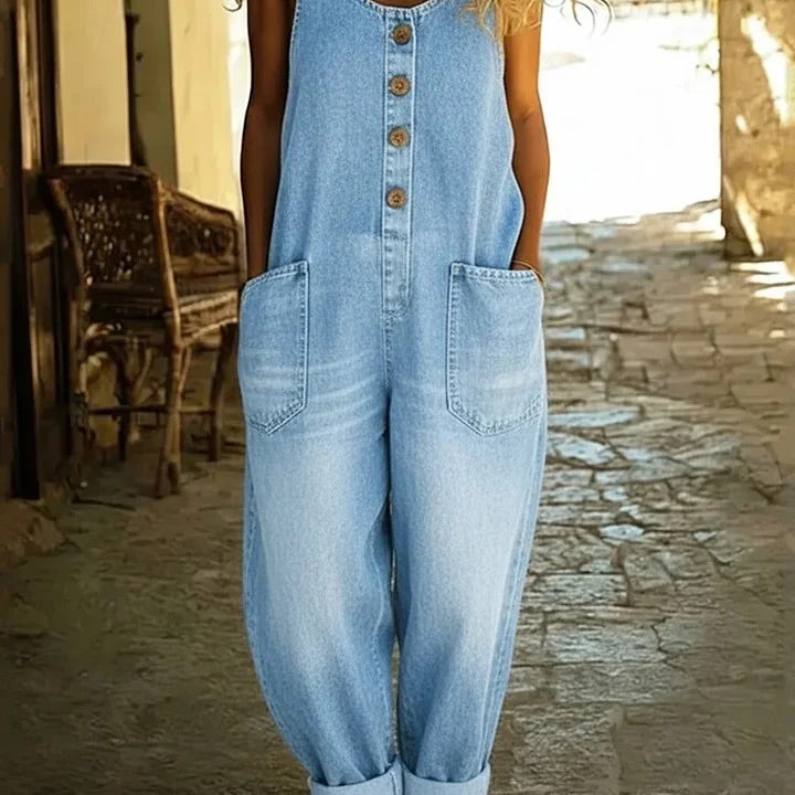 Primrose — Vintage Denim Jumpsuit