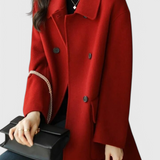 Camille — Classic Double-Breasted Wool Coat