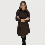 Muriel — Elegant Dress with Pleated Detailing