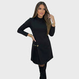 Muriel — Elegant Dress with Pleated Detailing