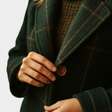 Adriana — Classic Winter Check Coat