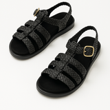 Verity — Woven Leather Sandals