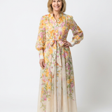Ailsa — Long-Sleeve Floral Maxi Dress