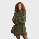 Nerissa — Suede Fringe Tunic