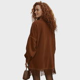 Nerissa — Suede Fringe Tunic