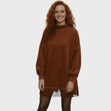 Nerissa — Suede Fringe Tunic