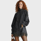 Nerissa — Suede Fringe Tunic