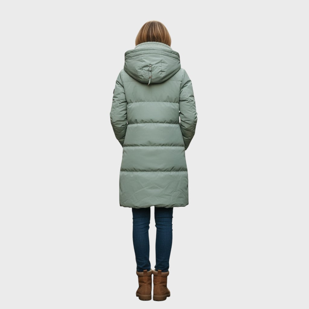 Saskia — Quilted Winter Coat with Fleece Lining