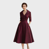 Lottie — Elegant Midi Dress with Long Sleeves