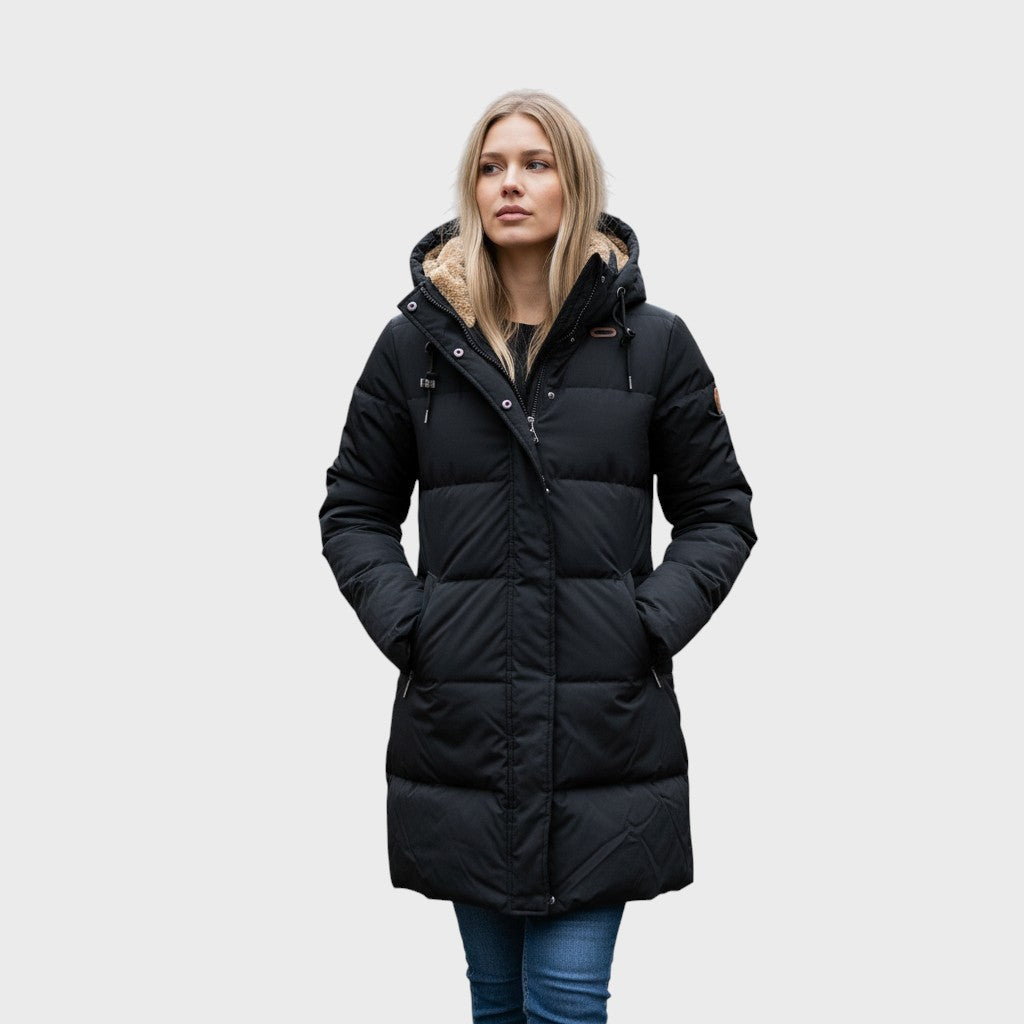 Saskia — Quilted Winter Coat with Fleece Lining