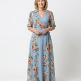 Ada — Floral Maxi Dress with a Wrap Front