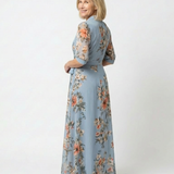 Ada — Floral Maxi Dress with a Wrap Front