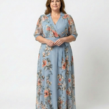Ada — Floral Maxi Dress with a Wrap Front